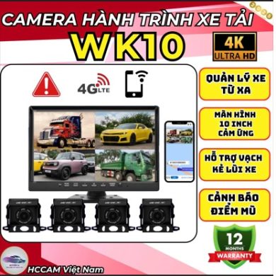camera hành trình xe tải 4 mắt camera 360 xe tải camera hành trình có GPS 4G camera lùi xe tải màn hình lớn camera giám sát xe từ xa